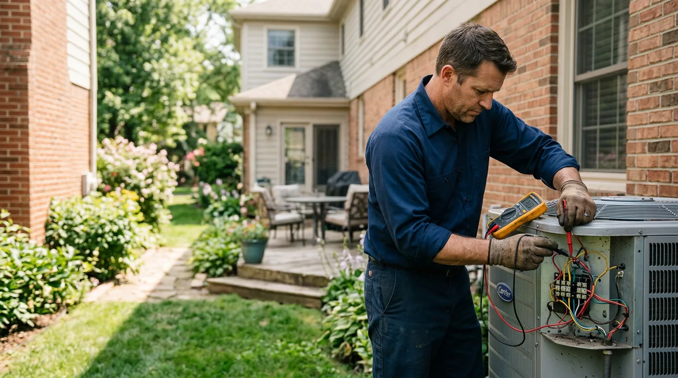 HVAC technician working near Exchange, WV